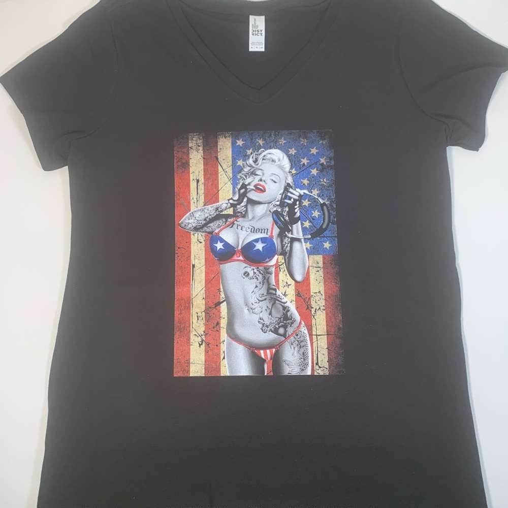 Girl Flag Freedom